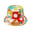 European and American Internet Celebrities Basin Hat Imitation Rabbit Fluffy Hat Autumn and Winter Fashion Trend Color Letter Bucket Hat 