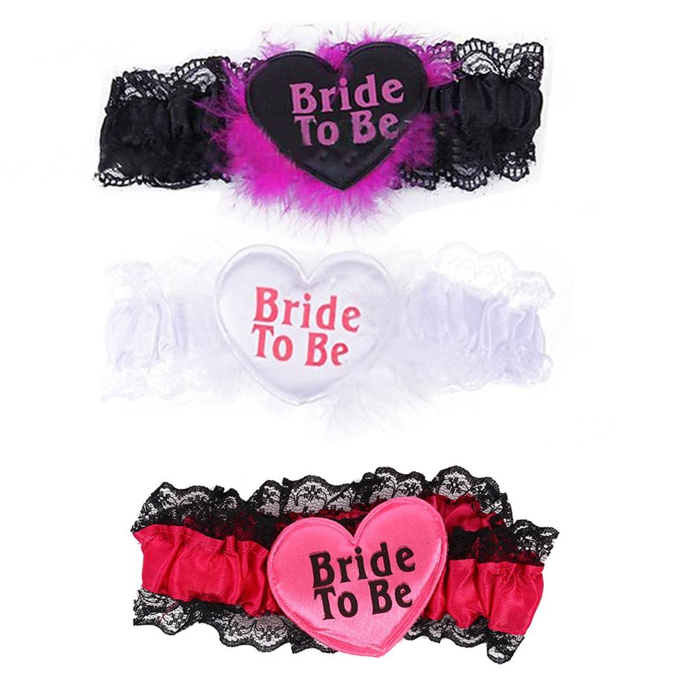2/4 Pcs Cute Bride To Be Love Leg Rings for Wedding Party Valentine's Day Bridal Shower Bachelor Party Decorative Leg Rings