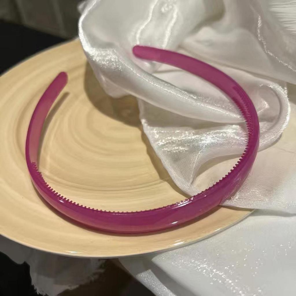 Translucent Plastic Headbands With Teeth Solid Color Hairbands For Women Head Hoop Band Antiskid Hair Hoops Hair Accessories