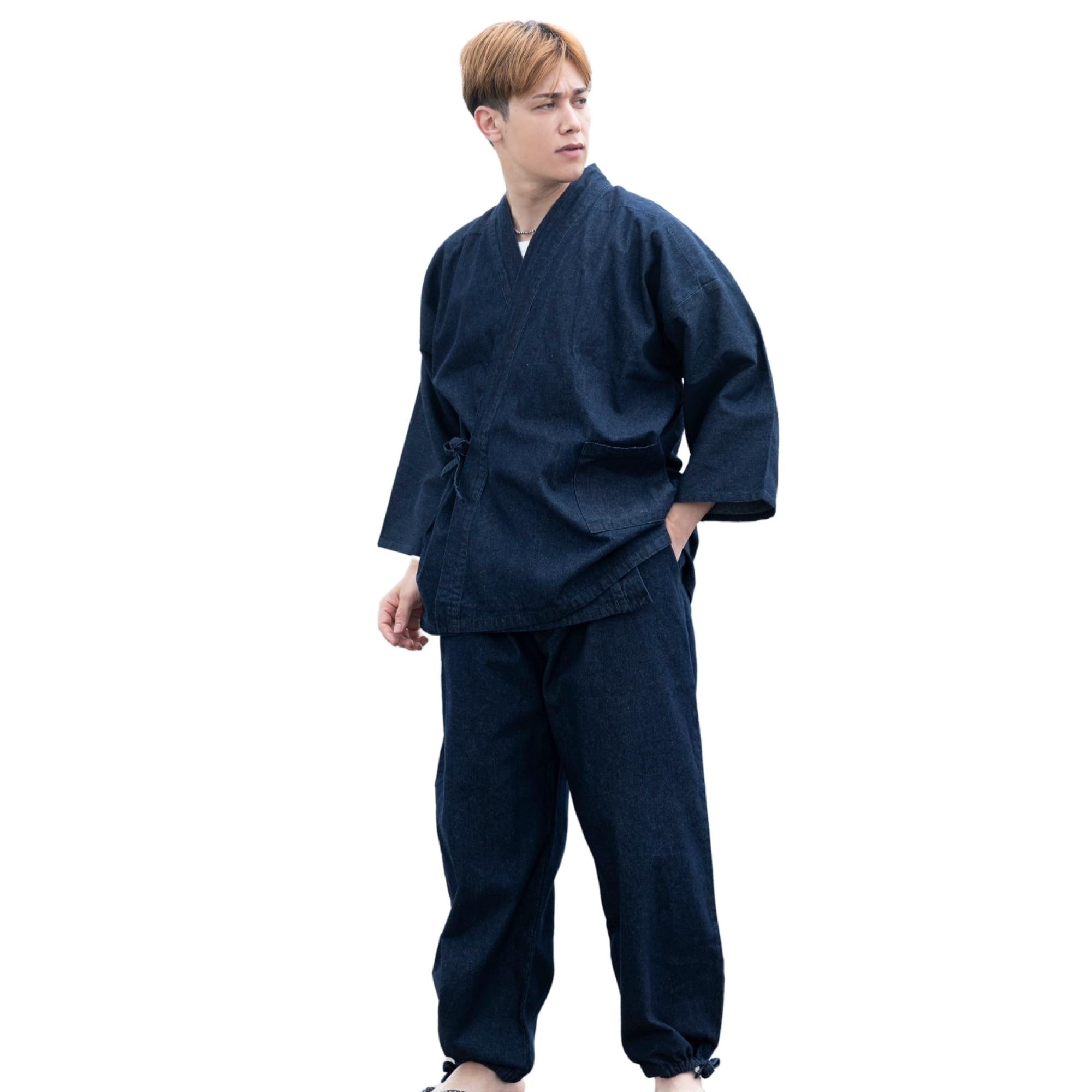

Мужское японское кимоно Edoten Denim Samue NV L