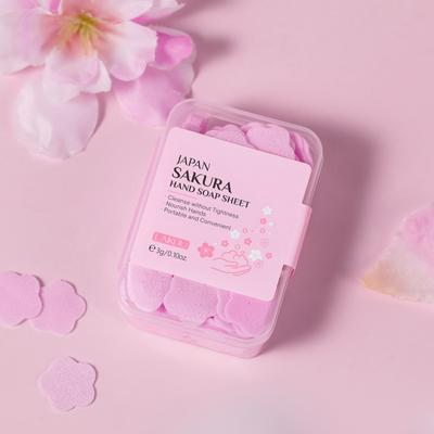 2 Boxes of Disposable Portable Soap Flakes, Highly Hygienic and Clean, Moisturizing and Fragrant, Suitable for Travel, Adventure and Daily Use