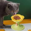 Large Capacity Ceramic Cat Bowl Flower Dog Bowls Durable Pet High Foot Bowl  Pet Feeding