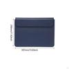 Laptop Sleeve 15 16 inch Dust Cover Carrying Case Business Adjustable Stand PU Leather