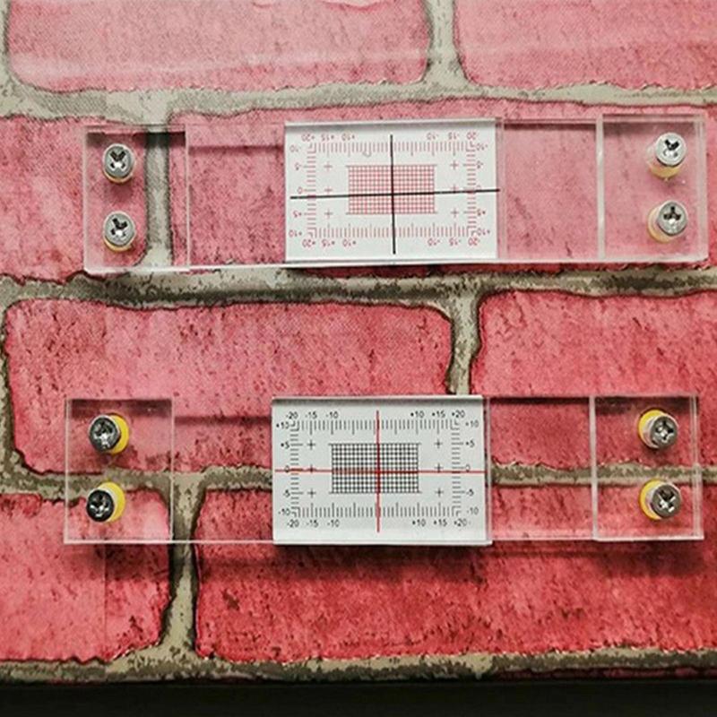 Crack Monitor Clear Manual Crack Monitoring Tool Crack Measure and Record Instrument for Monitoring Wall Deformation and Cracks