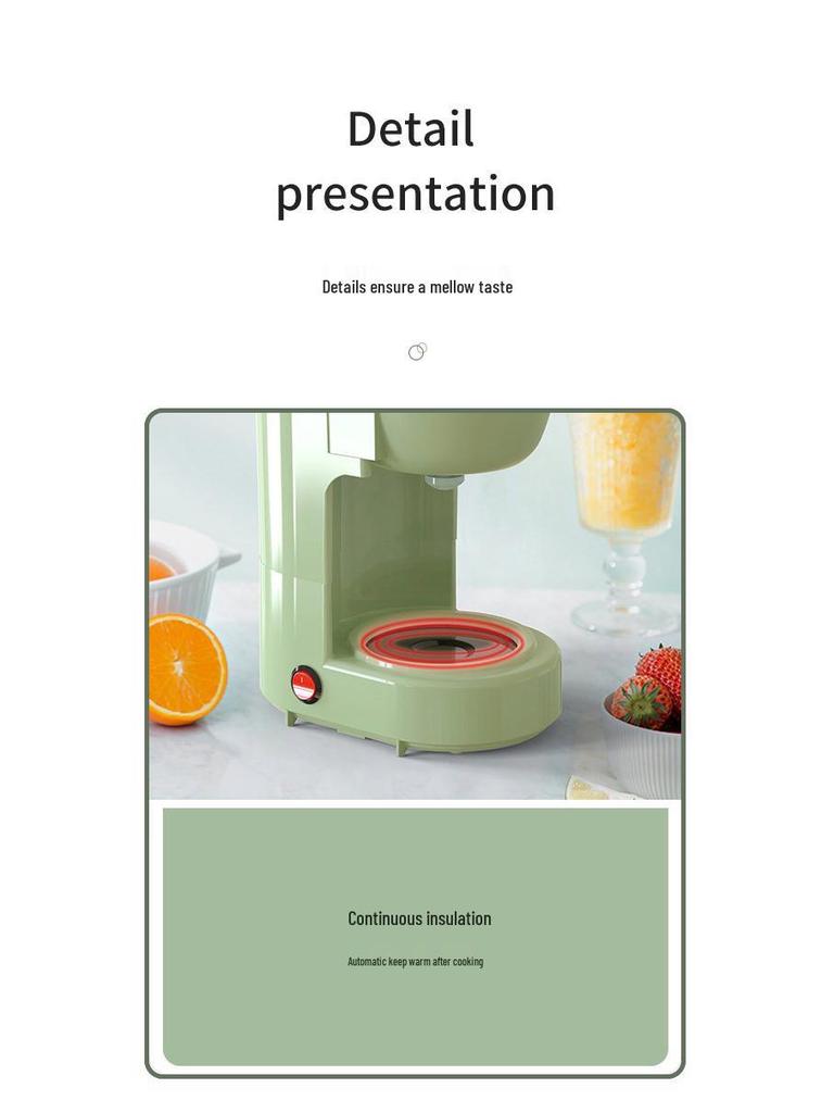 Homezest Deutsche Automatische Filterkaffeemaschine - Kompakte Kanne im amerikanischen Stil für Zuhause & Büro