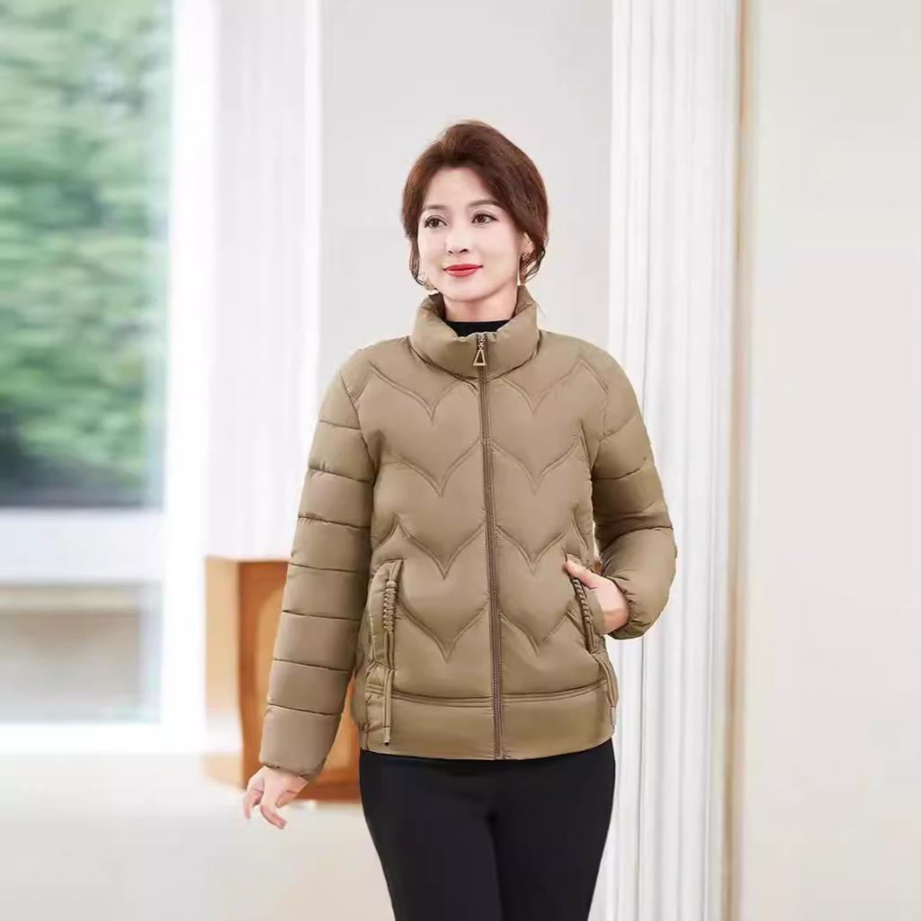 Women's Cotton Coat Parker Winter Jacket  New Short Stand Collar Keep Warm Fashion Outerwear Top