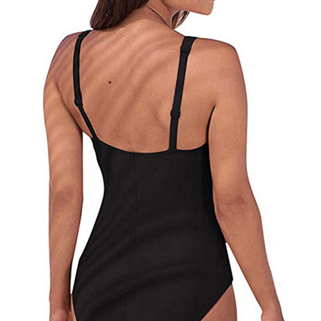 One Piece Swimsuit for Women Square Neck Ruched Design Slim Fit Swimwear Comfortable Stretch Fabric Beachwear Bathing Suit
