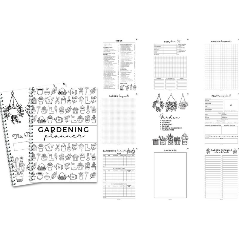 Growth Record Book Digital Houseplant Watering Schedule Houseplant Care Plan Book Planter for Plant Garden Labels