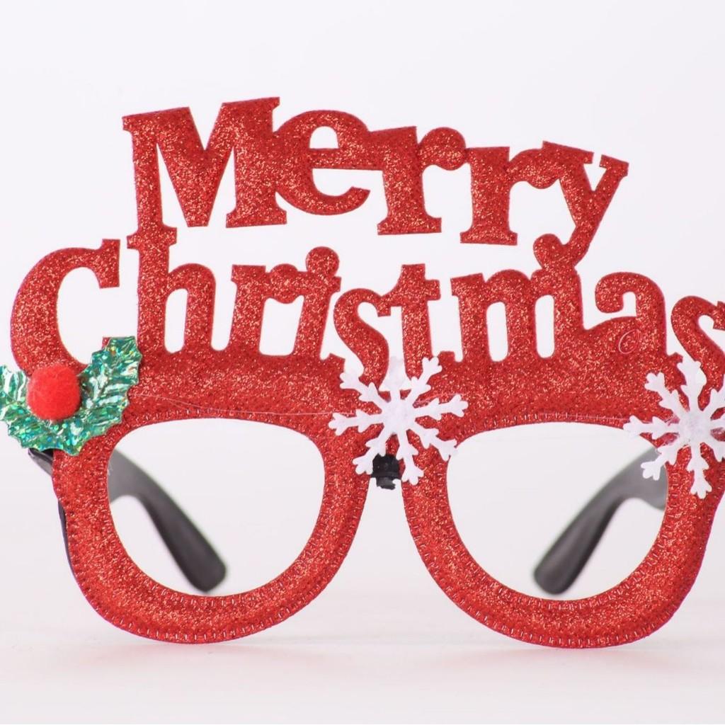 Handmade Plastic Colorful Christmas Glasses Perfect For Kids Featuring Cheerful Santa And Designs Reindeer