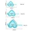 3PCS Heart-Shaped Dumpling Mold Plastic Dumpling Maker Household Dumpling Making Tool Press Mold Kitchen Accessories