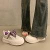 thick-soled muffin little white shoes women's height-increasing niche board shoes 2025 super hot new spring and summer casual sports shoes