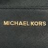 Michael Kors Safiano Shoulder Bag Leather Black Women PS-1808 Used