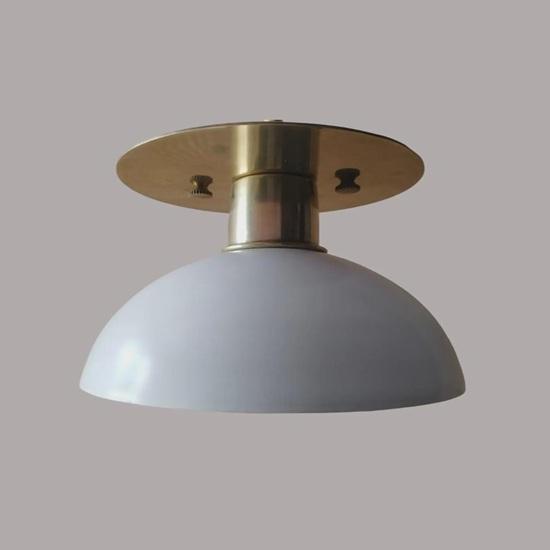 15.24 Cm Brass Flush Mount Ceiling Light Mid-Century Modern Kitchen Lighting Home, Office, Room Decor Diwali Gift, Christmas Gift