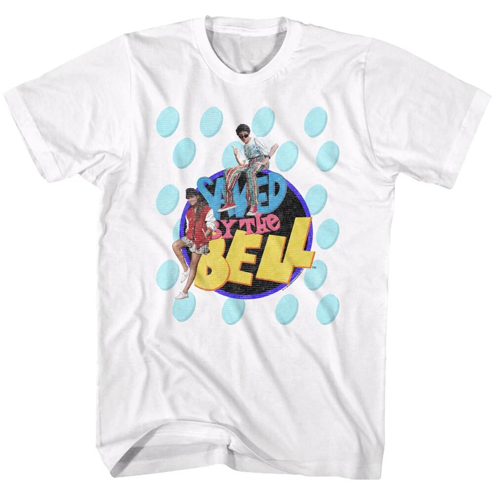 Saved By The Bell Kelly & Screech Chillin Light Blue Bubbles Men s T Shirt S