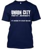 Union City NJ S Tee T Shirt Made In the USA Size S To 5XL