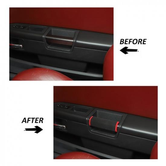 For 2009-2014 Dodge Challenger Door Handle Grab Cover Door Knob Cushion Pad Mat