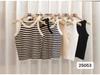 Women's Striped Sleeveless Knitted Summer Tank Top - Slimming, Sweet, and Cute