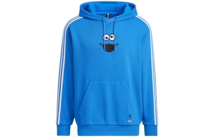 Adidas Neo Sesame Street Co branded Collection U Ss Hdy Bird Sweatshirt Unisex Blue HD7297 XL