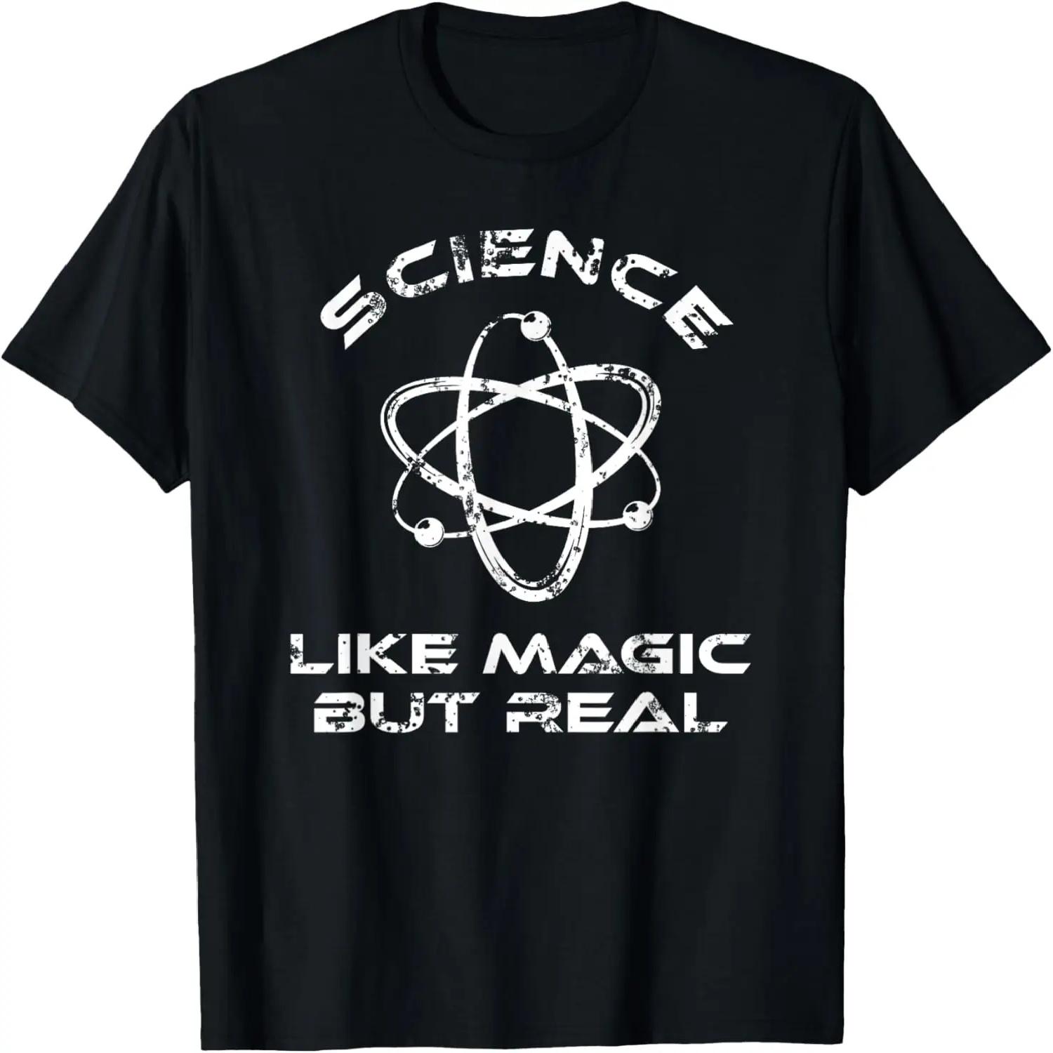 

Science Its Like Magic But Real Retro Science Lover T-Shirt S