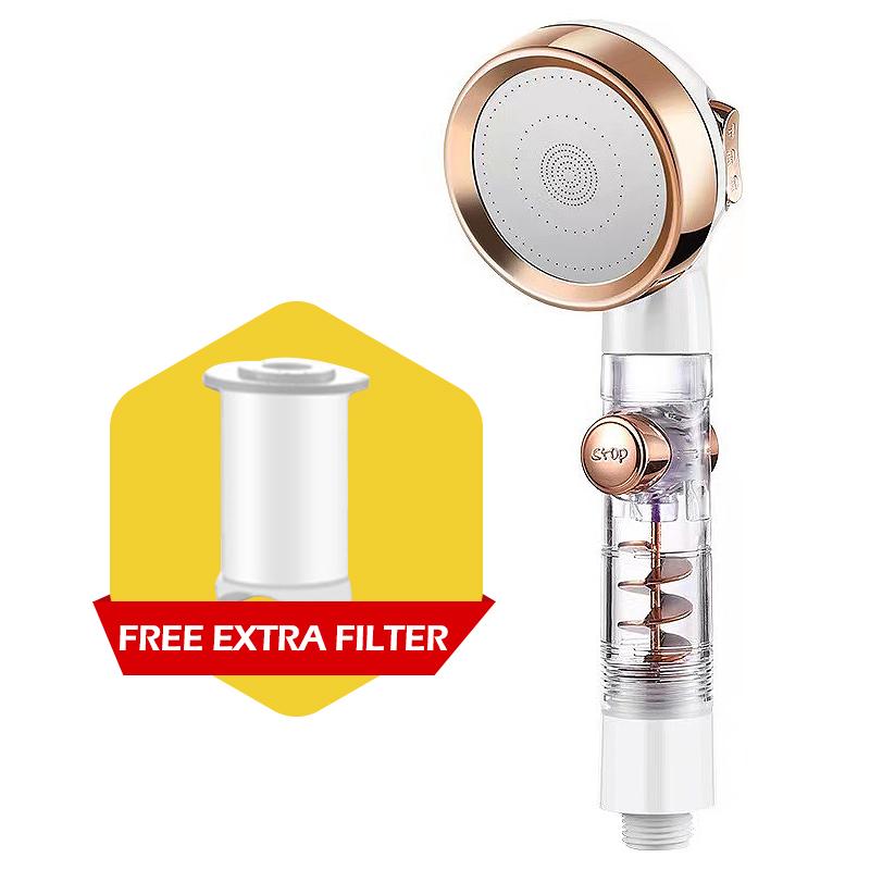 Turbocharged High Pressure Shower Head With 3 Adjustable Modes Rainfall Shower,Rainfall Spray For Bathroom Accessories