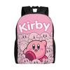 Custom K-Kirbys Star Animal Backpacks for Women Men Water Resistant School College Classic Game Characters Bag Printing Bookbags