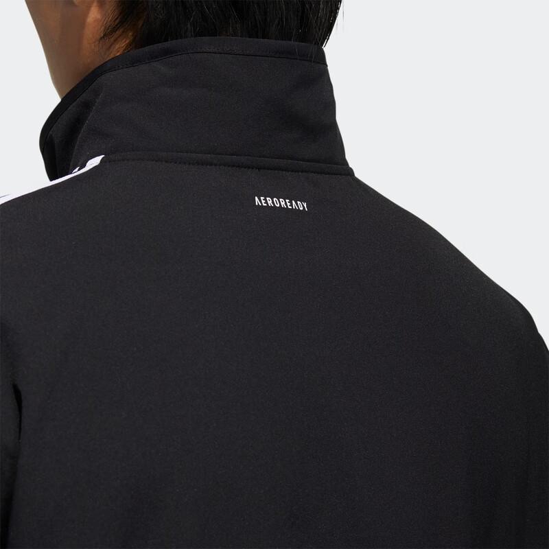 Adidas Vintage Sports Stand Collar Jacket Casual High Neck Long Sleeve Jacket Men Jacket Black GN0819