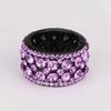 Non-slip Comb Design Elegant Ponytail Hair Clip Colorful Rhinestone Decor Ponytail Hairpin Styling Tool
