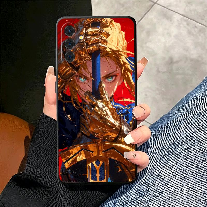 Fate Zero Stay Night Saber Soft Phone Case for Samsung A17 A37 A57 A16 A26 A36 A56 A15 A25 A35 A55 A14 A24 A34 A54 A13 A23 A33 A