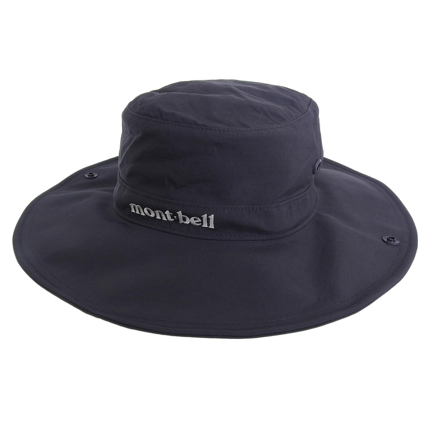 montbell wide brim hat men women outdoor trekking nylon 8cm brim uv protection 1108743 black