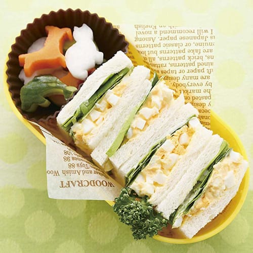 KAI Sandwich Egg Maker Chuboos! Lunch Box Support Made In Japan FG5189 Green/White