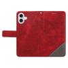 For iPhone 17 Leather Case Geometric Line Design Wallet Phone Cover with Wrist Strap