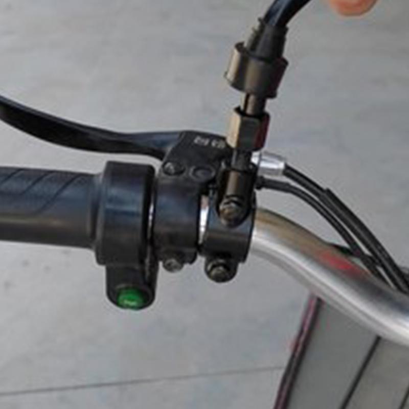 2 Adet 22Mm Gidon 10Mm 8Mm Dişli Üniversal Motosiklet Ayna Montaj Kelepçesi Dikiz Aynası Tutucu Adaptör Siyah Kelepçe Tabanı