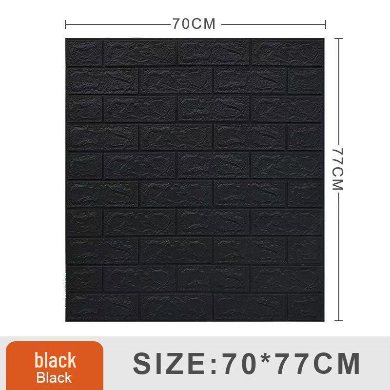 3D Soundproof XPE Foam Wall Sticker: Waterproof, Anti-collision, Soft Self-adhesive for Children's Rooms & Kindergartens