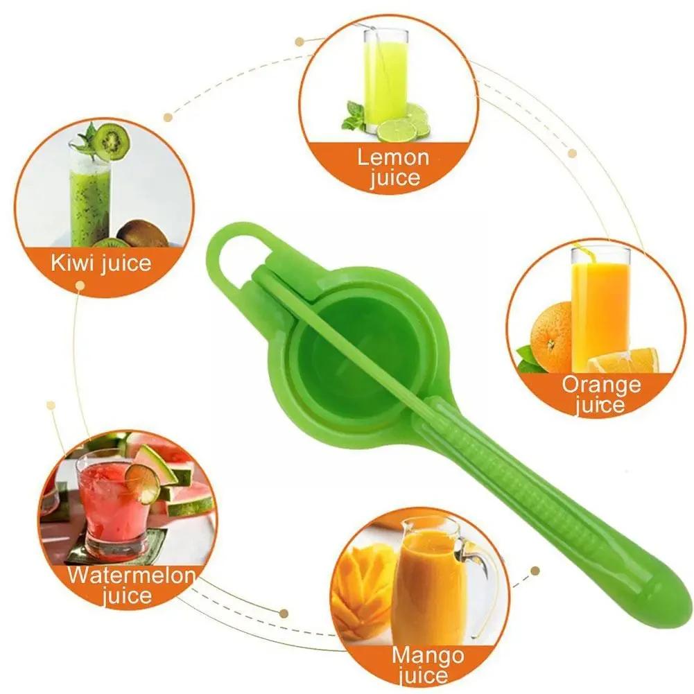 Hause Manuelle Zitronenpresse Aluminiumlegierung Handgepresste Orangenfrucht Entsafter Tragbare Praktische Küchengeräte Mini Mixer