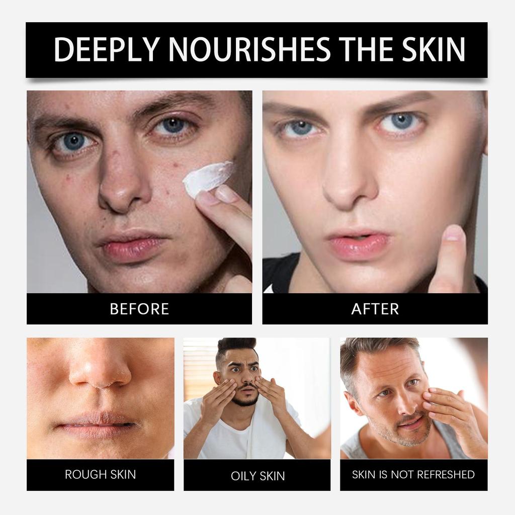 Men's Facial Cleansing Gift Set Gentle Cleansing, Nourishing Skincare, Moisturizing, Oil Control, Care