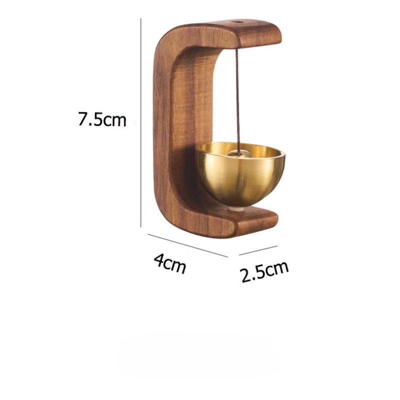 Wind Chimes Door Alert Brass Hanging Ornament Magnetic Doorbell Calming Home Shop Decor Durable Brass Door Accessory