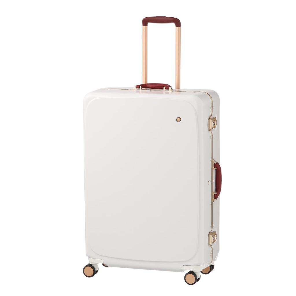 Suitcase Large Large Capacity L Size 5 Nights 6 Days 6 Nights 7 Days 78L Caster Stopper Twin Wheel Casters Carry Case Carry Bag Metronome Birch White