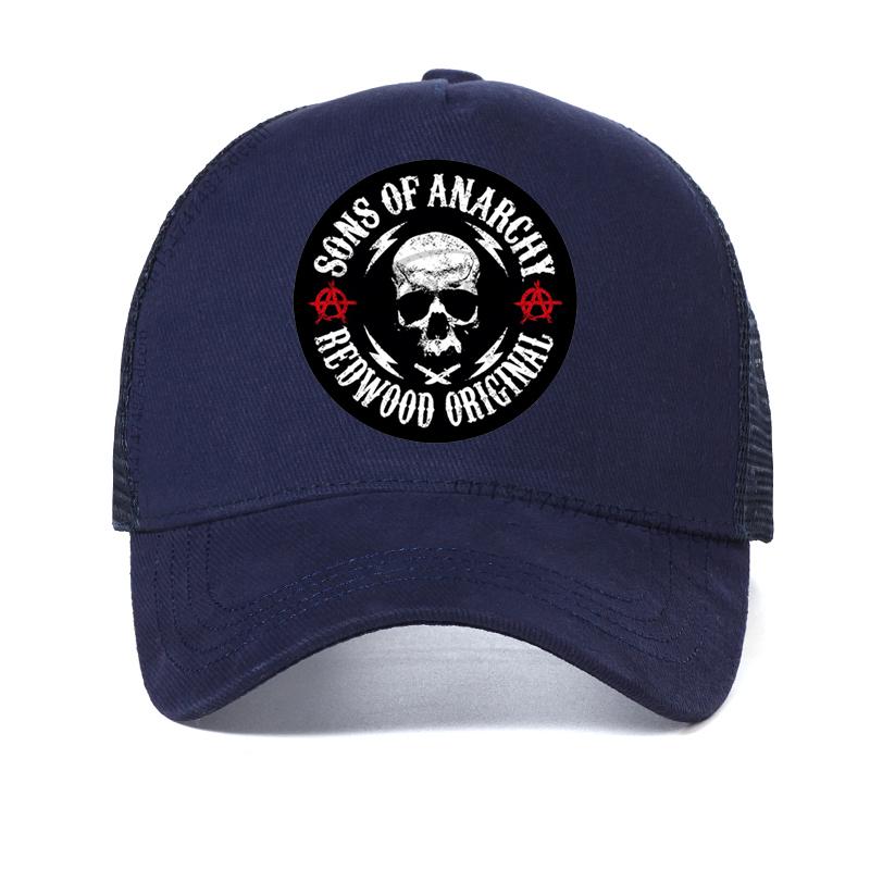 SAMCRO Baseball Cap SOA Sons of Anarchy Skull Casual Snapback Hat Fashion skull High Quality Racing Motorcycle Sport hat