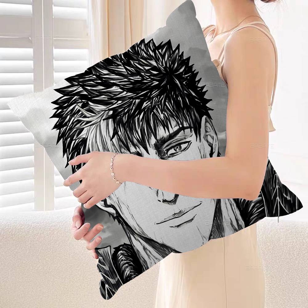 Anime Berserk Cushion Cover Car Throw Pillow Case For Sofa Car Christmas Gift xcm xcm