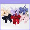Jk Girls School Uniform Bow Tie With Woven Fabric For Casual And Formal Wear