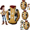 Toy Story 4 Cowboy Sheriff Woody Muster Pullover Hoodie Sweatshirt Mit Lebhaftem 3D Digitaldruck