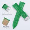 BINLUN Leather Watch Quick Replacement Strap for Men and Smartwatch Strap with Crocodile Leather Pattern Band, Release, Women, (16mm, Green)