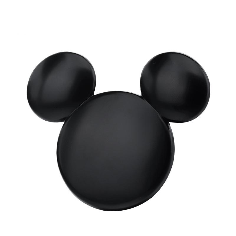 6x5cm 1Pcs/Lot Ear Metal Car Personality Car Stickers 3D Stereo Creative Car Logo Mickey Minnie Decorative Decal Accessories чёрный