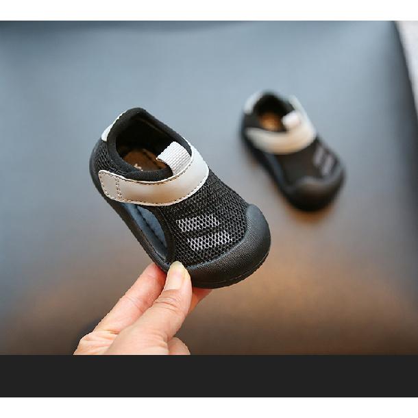 

Baby Summer Sandals Infant Walking Shoes Soft Sole Mesh Breathable Shoes for Boys1Summer toddler shoes for girls 15Inner Length11.5CM чёрный