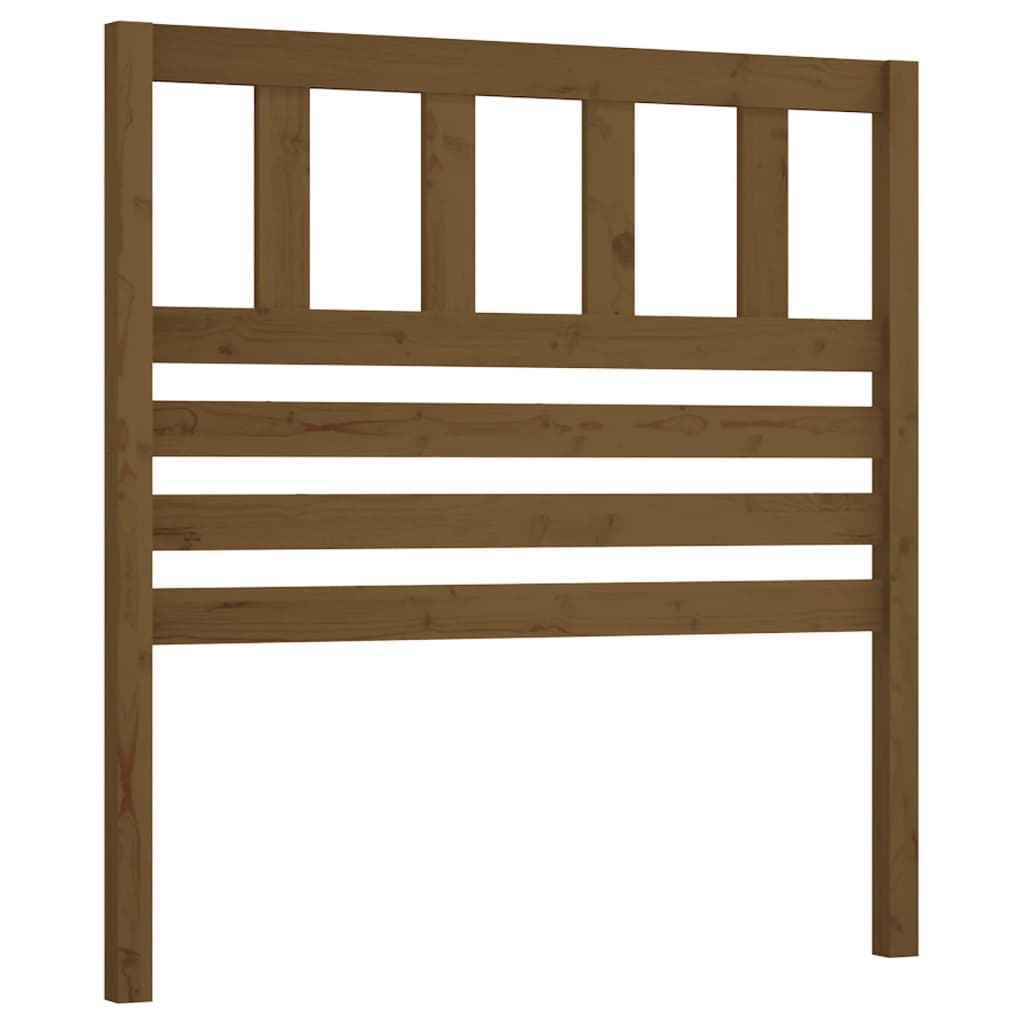 Headboard Honey Brown 106 X 4 X 100 Cm Solid Pine Wood