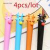 4PCS New Cute Cactus Modeling Gel Pen Student Stationery Novelty Gift School Material Office Stationery