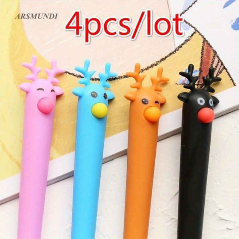 4PCS New Cute Cactus Modeling Gel Pen Student Stationery Novelty Gift School Material Office Stationery