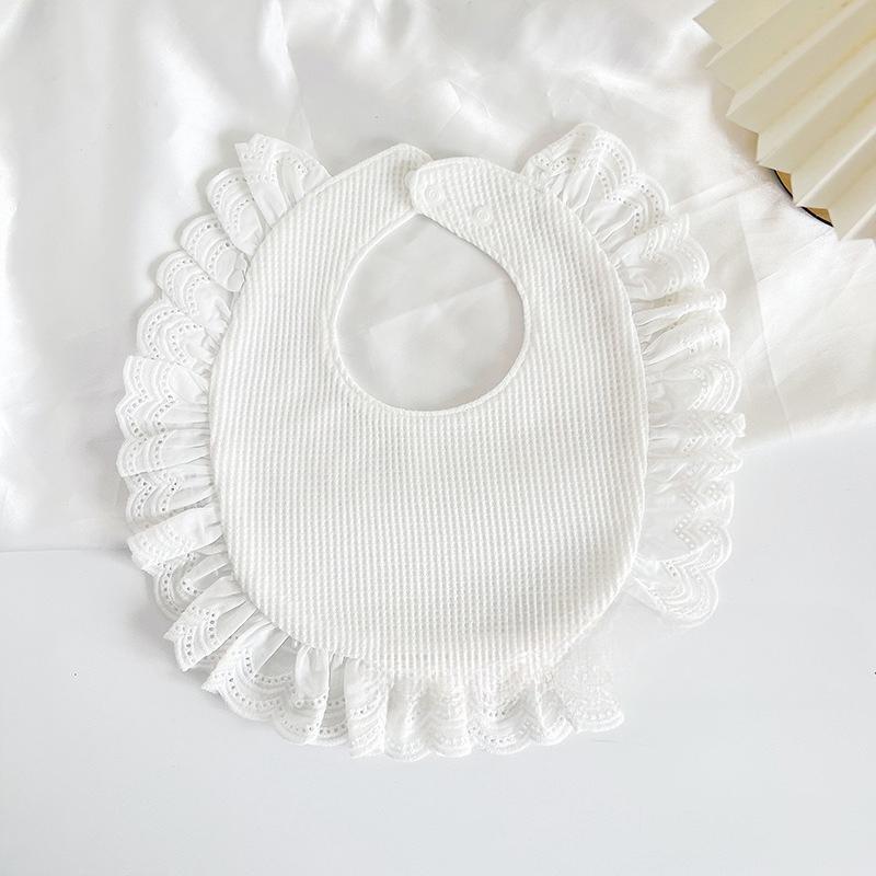 Ins Korean Style Cotton U-Shaped Baby Bibs, Trendy Drool Bibs for 0-2 Years Old, Breathable & Absorbent for Spring & Summer