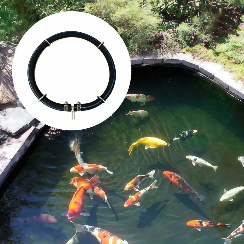 Home Fish Oxygen Diffuser for Pond Work, Round Hose Port, Fish Pond and Culture Pool Aerator Accessory for Daily Use