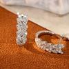 Delicate Wheat Leaf Shaped Huggie Earrings Micro Pave Sparkling Design Elegant Daily Wear Women Jewelry